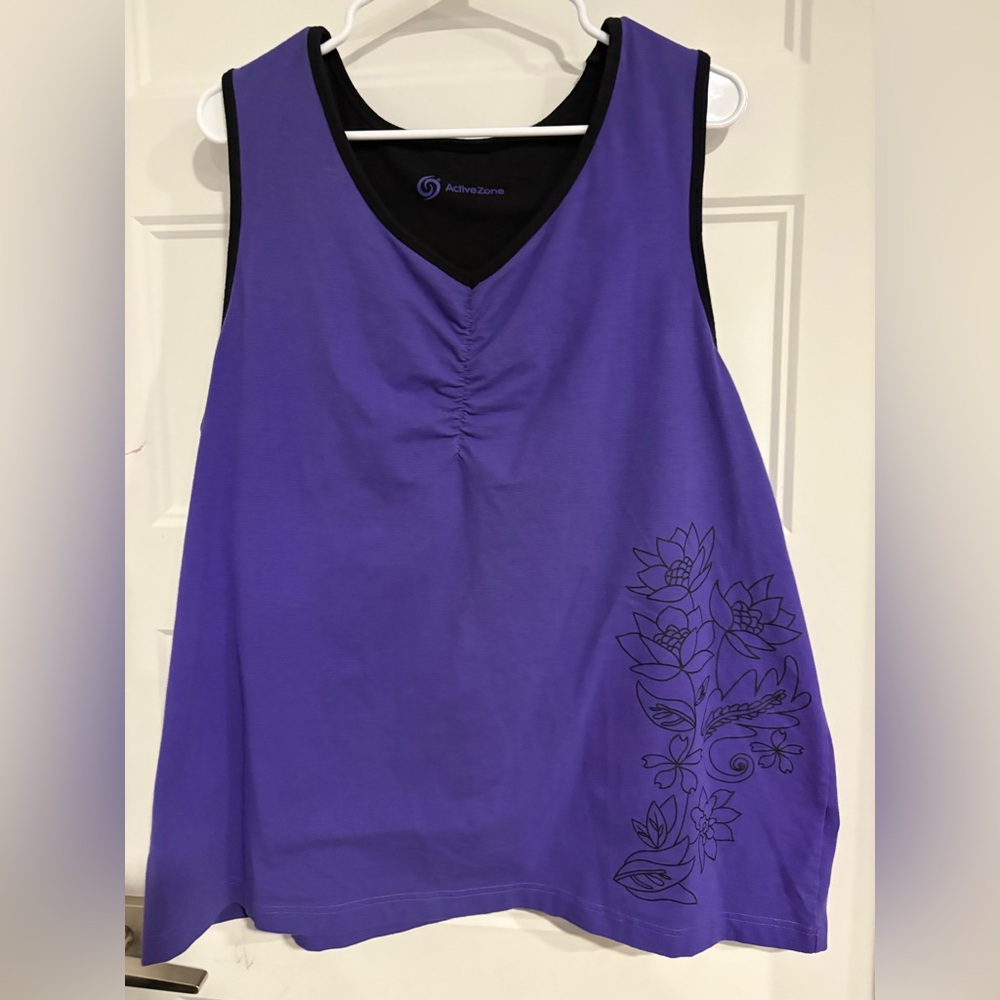 Addition Elle Purple Tank Top 3X